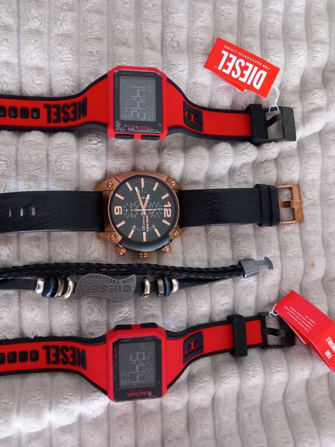 1 Diesel Kronograf + 2 Diesel Digital + 1 Diesel Armband :