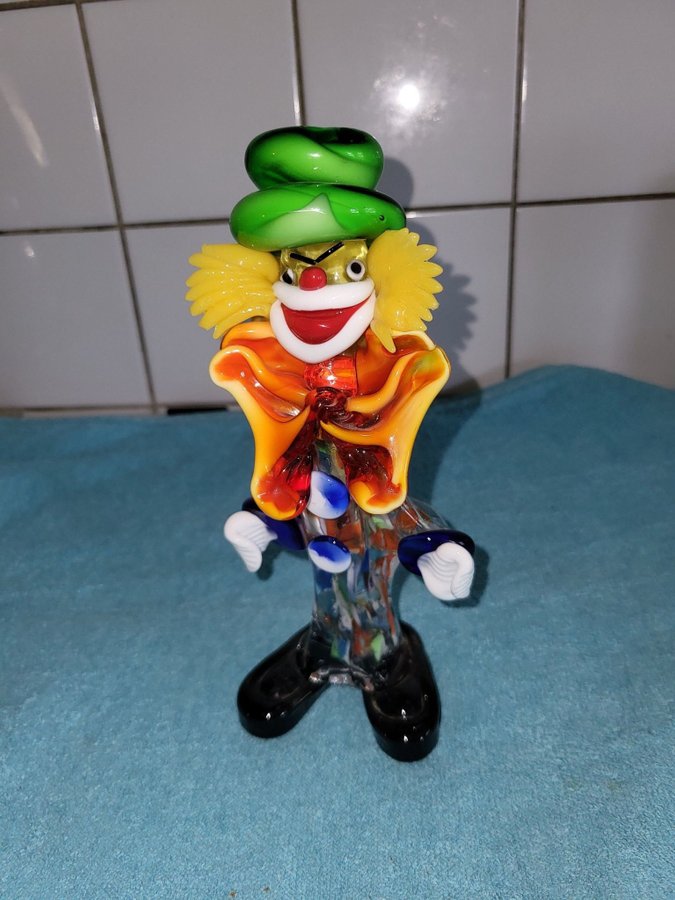 MURANO GLAS CLOWN 20CM HÖG