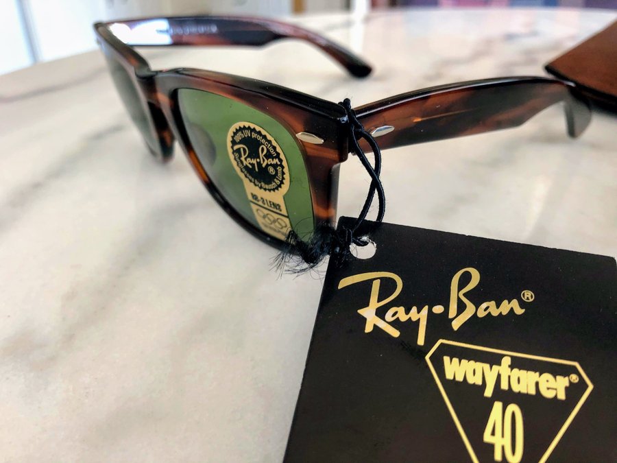 RayBan Ray Ban W1400 Wayfarer RB-3 Lens Mock Tortoise Bausch  Lomb BL USA RARE