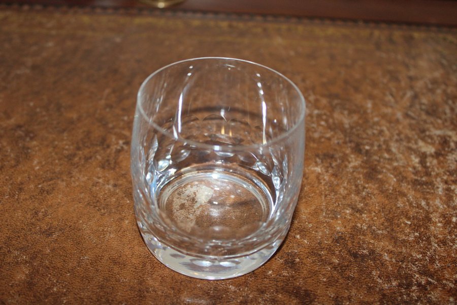 Böhmisk kristall 6 vackra whiskyglas