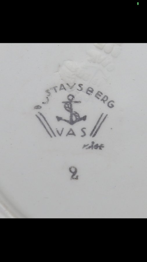 Antik Matservis WKåge ”Vas” Old Gustavsberg fint skick