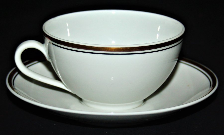 5 st Rörstrand Kaffe koppar med fat
