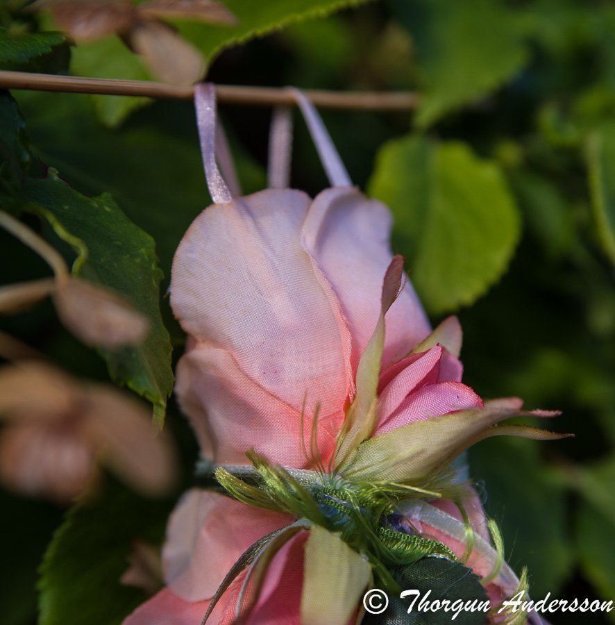 1 Fairy-dress Aprikos rosa blad blomster-klänning Fairy-garden Älvor miniatyrer