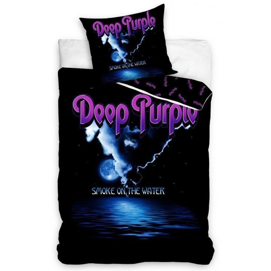 100% bomull Påslakanset Deep Purple Smoke Water Rock music sängkläder sänglinne