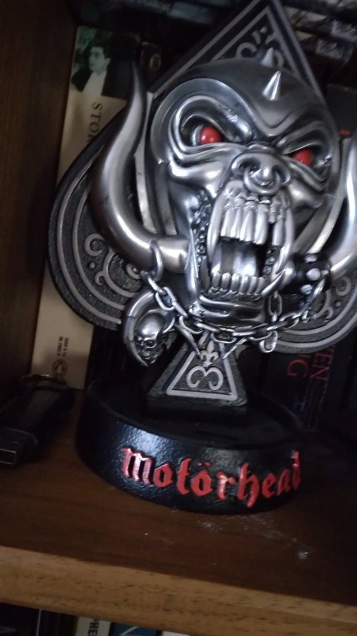 Tillbakaflöde rökelse brännare Motorhead Warpig Official Skull 195cm