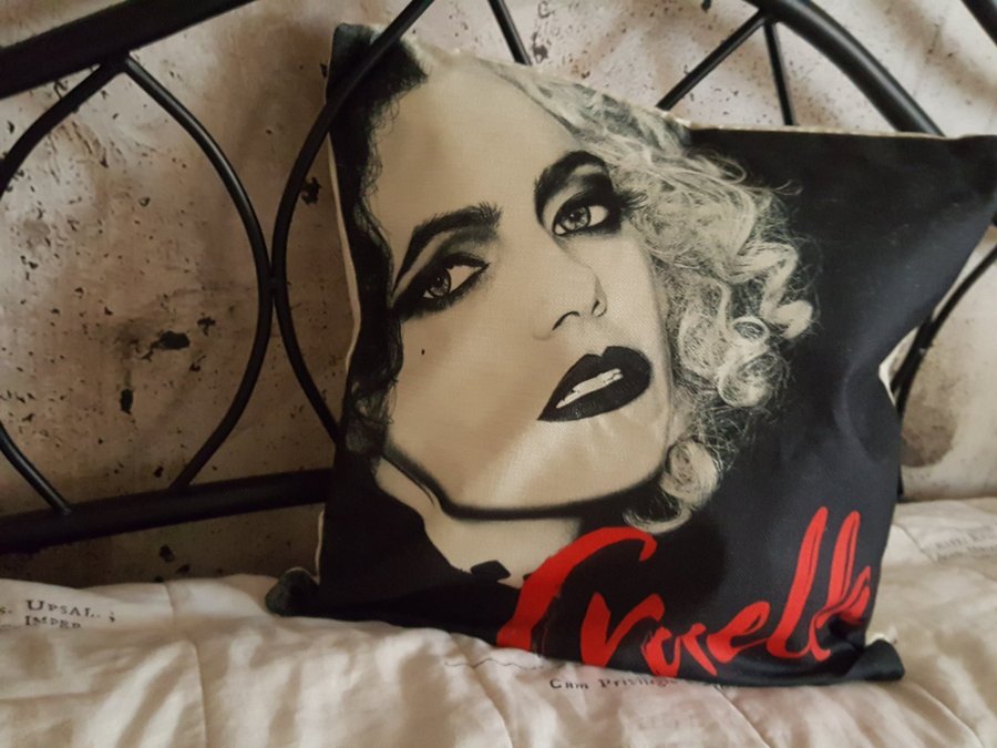 Cruella goth Emma Stone sexy Exclusive Pillow Cover dekorativt kuddfodral
