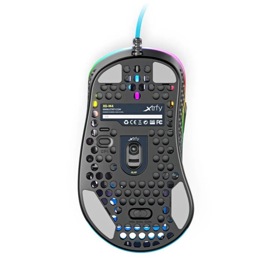 Xtrfy M4 RGB Gaming Mouse - Miami Blå: Ge Ditt Spel en Fräsch och Färgglad Kant