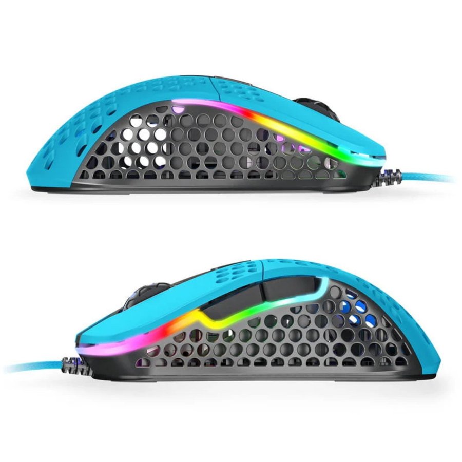 Xtrfy M4 RGB Gaming Mouse - Miami Blå: Ge Ditt Spel en Fräsch och Färgglad Kant