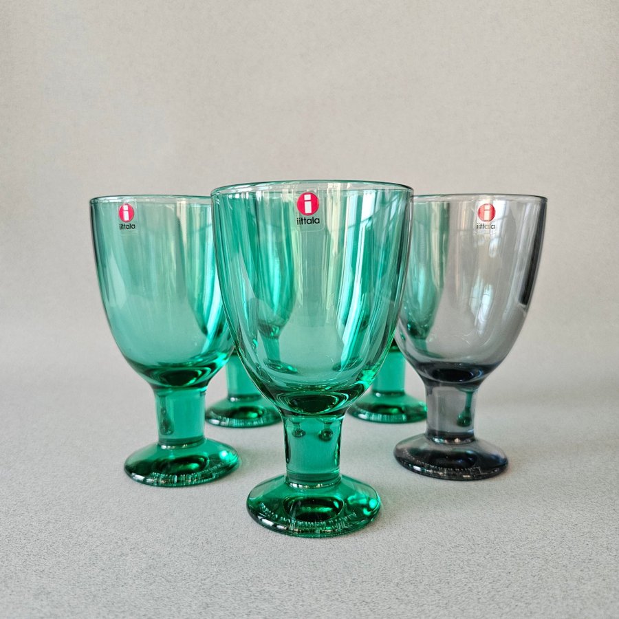 iittala Verna Kerttu Nurminen Vintage Finland grå ljusgrön