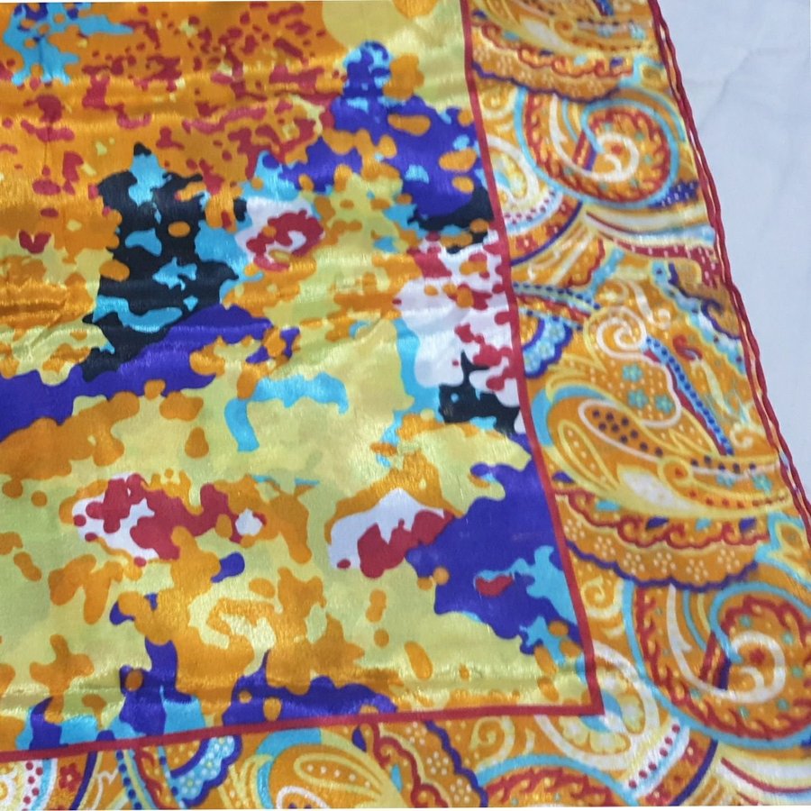 Elegant vintage sjal silk scarf halsduk