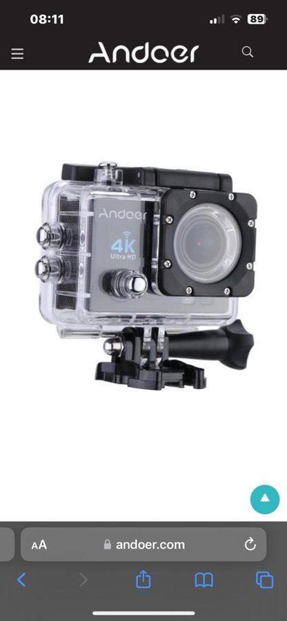 Actionkamera - Andoer - Q3H 2" Ultra-HD LCD 4K 25FPS 1080P 60FPS Wifi Cam