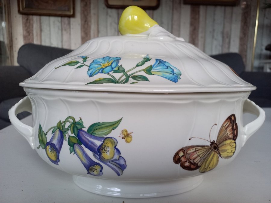 Underbar TERRIN BOUQUET Villeroy  Boch lantstil flora o fauna