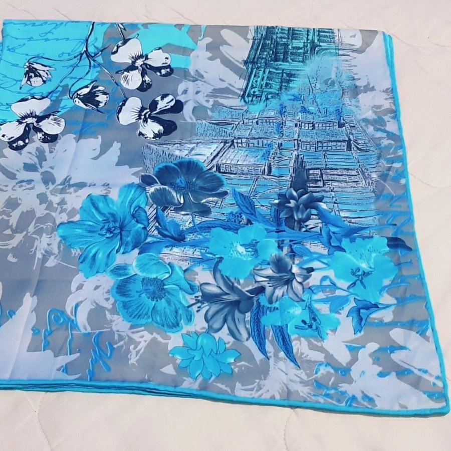 Elegant Ljusblå sjal scarf sjal