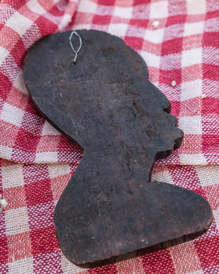 Vintage African Hand Carved Wall Hanging | Retro | Wood Wooden Africa Mask