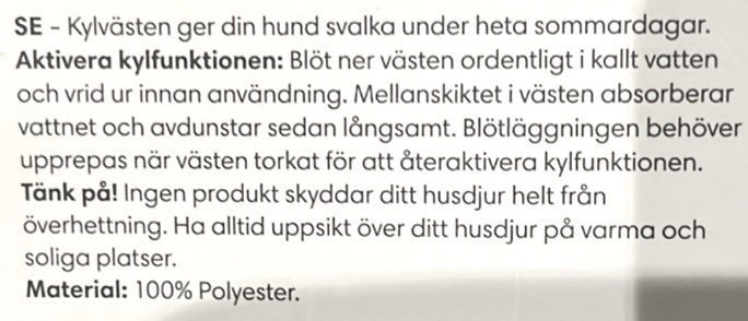 Pet Club Kylväst storlek M