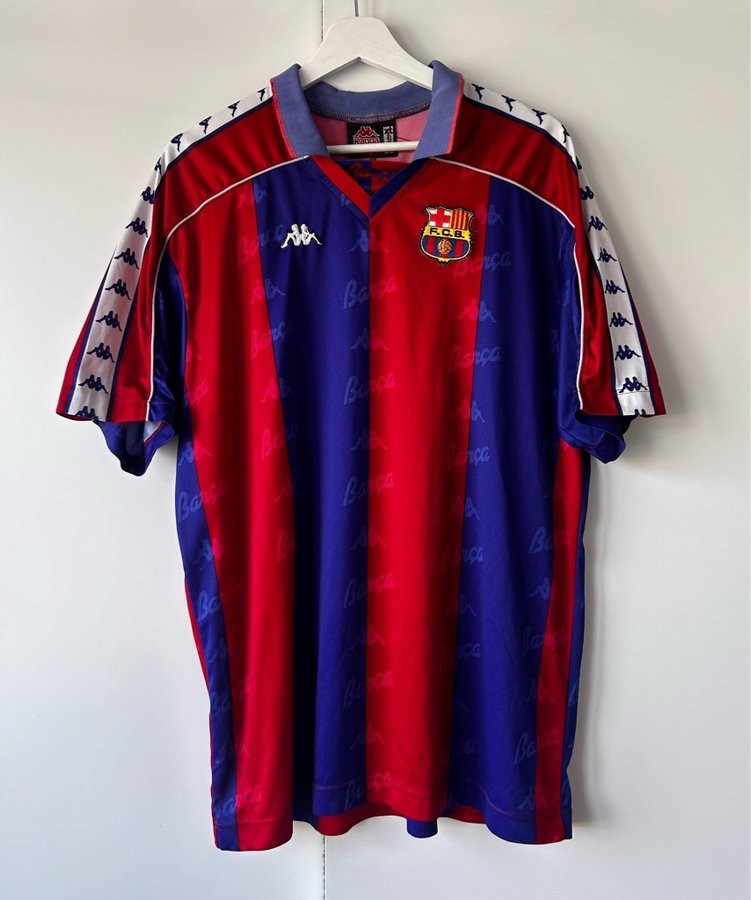 Äkta 1994/95 Barcelona fotbollströja/ matchtröja