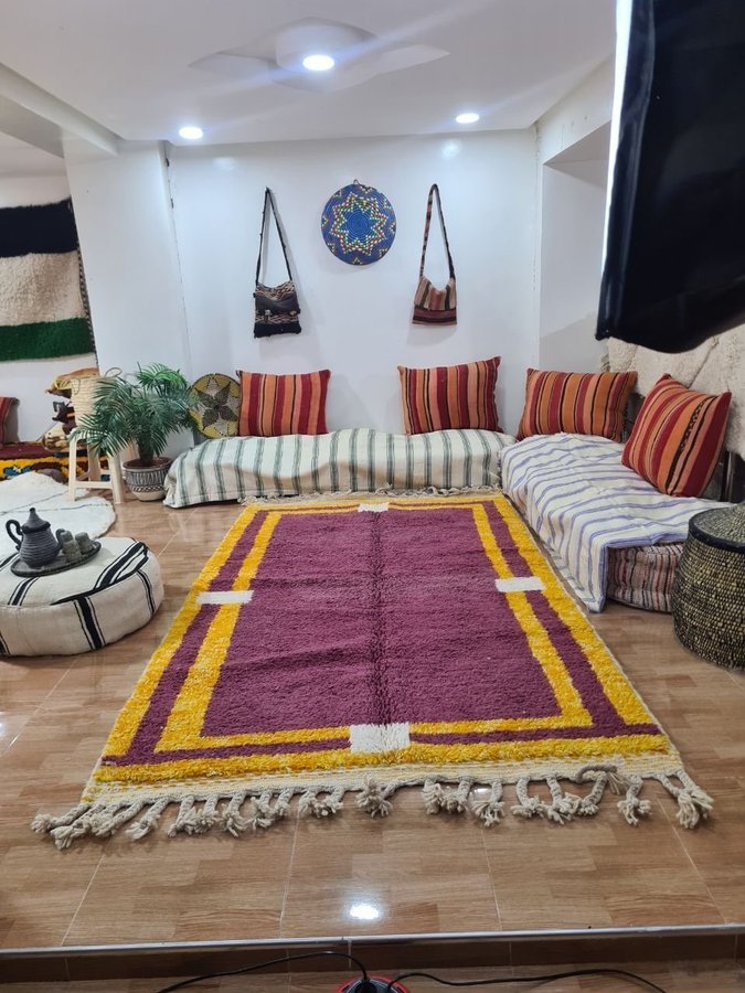 Beni ouarain matta 250x150 cm marockansk handgjord