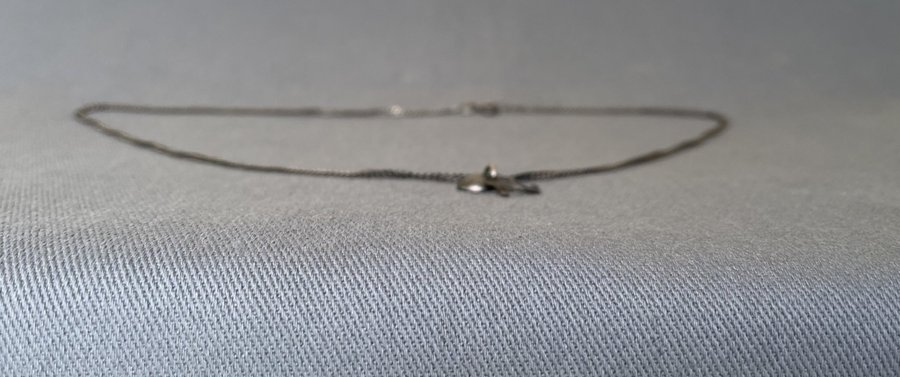 Silverhalsband med hänge Stämplat Vikt 4 g