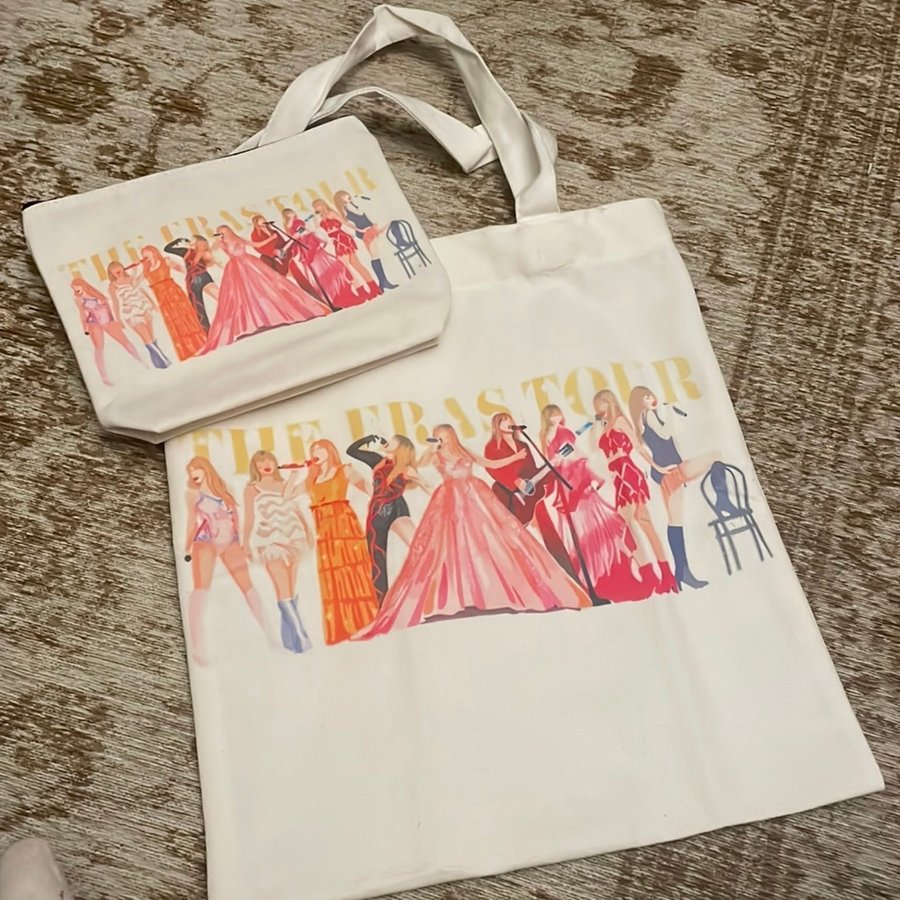 Taylor Swift Midnights SET Fans Inspiration Self Print Jute Bag Tote Bag