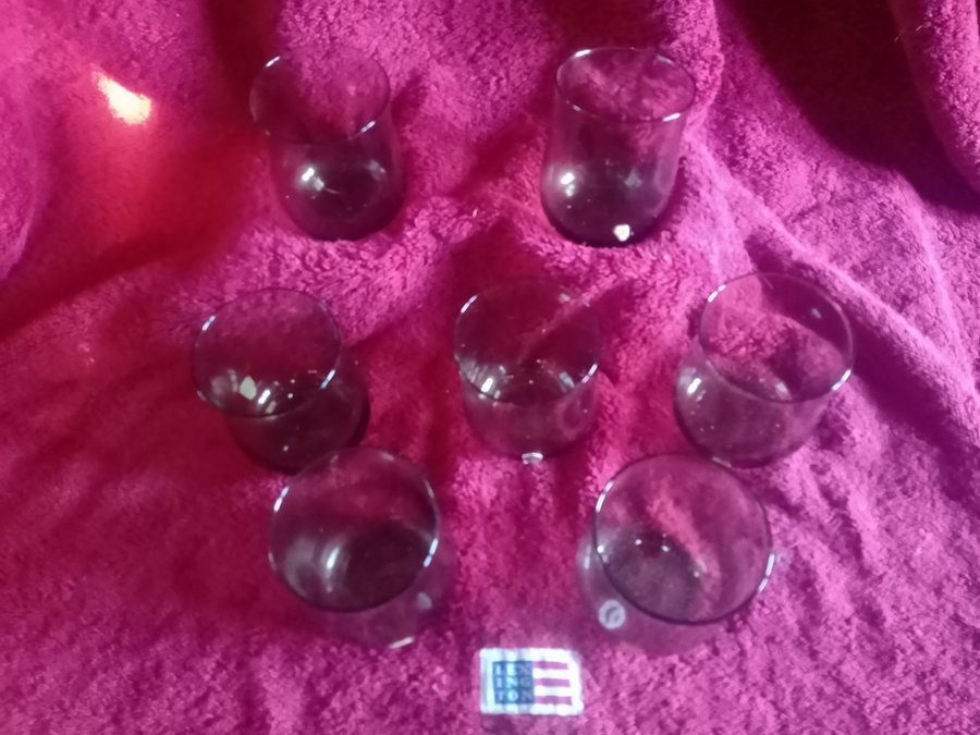 FYND !! Parti -*7 delar* - *JOHANSFORS-GLASBRUK*-*GLAS-SERVISGLAS*