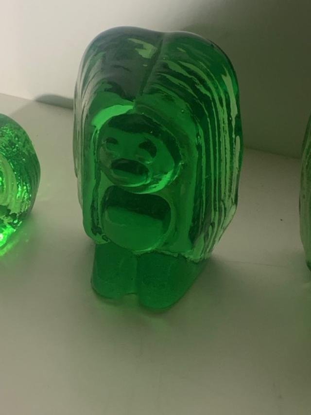 3st Glastroll Figuriner i glas / grön Bergdala Lindshammar