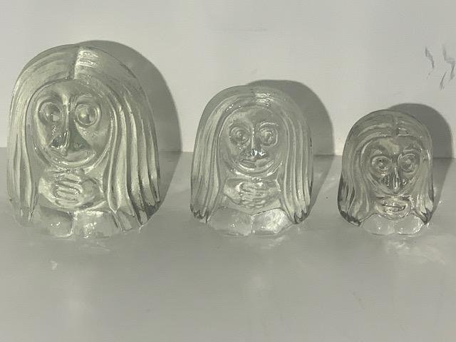 3st Glastroll Figuriner i glas Bergdala Lindshammar