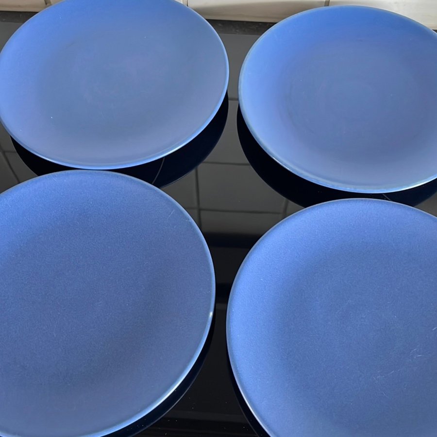 Höganäs keramik assietter 20 cm Collection mellanblå/himmelsblå