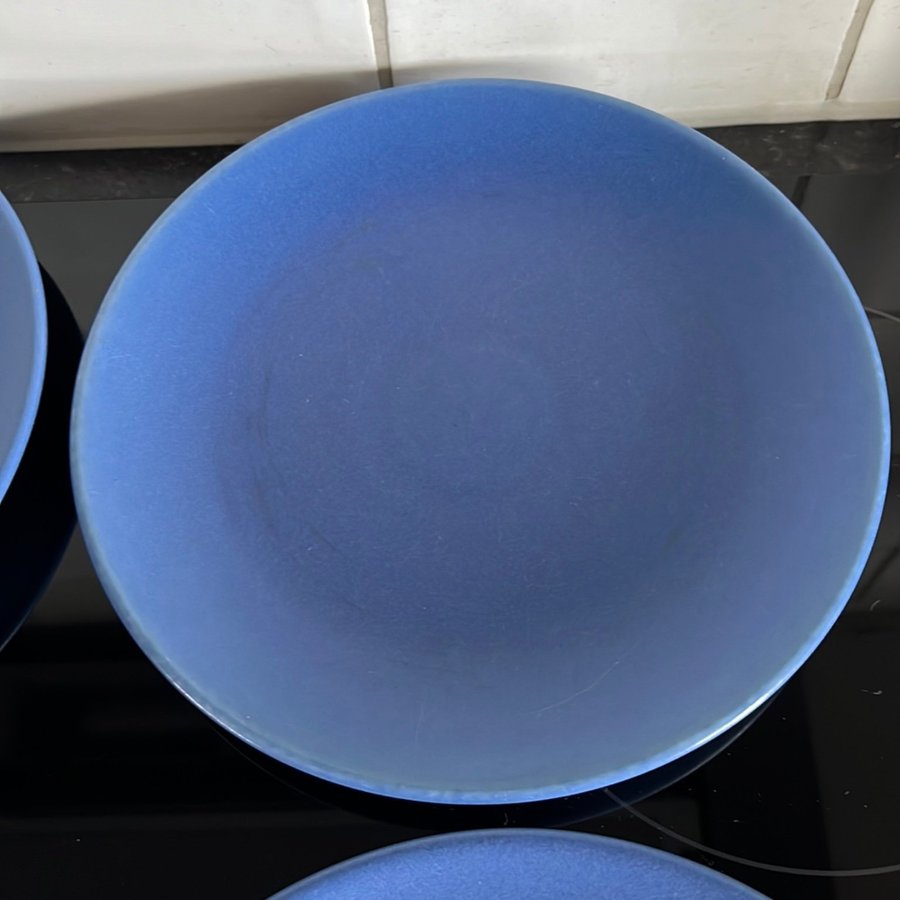 Höganäs keramik assietter 20 cm Collection mellanblå/himmelsblå