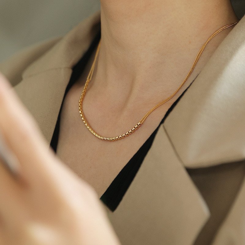 Double Thin Chain Necklace