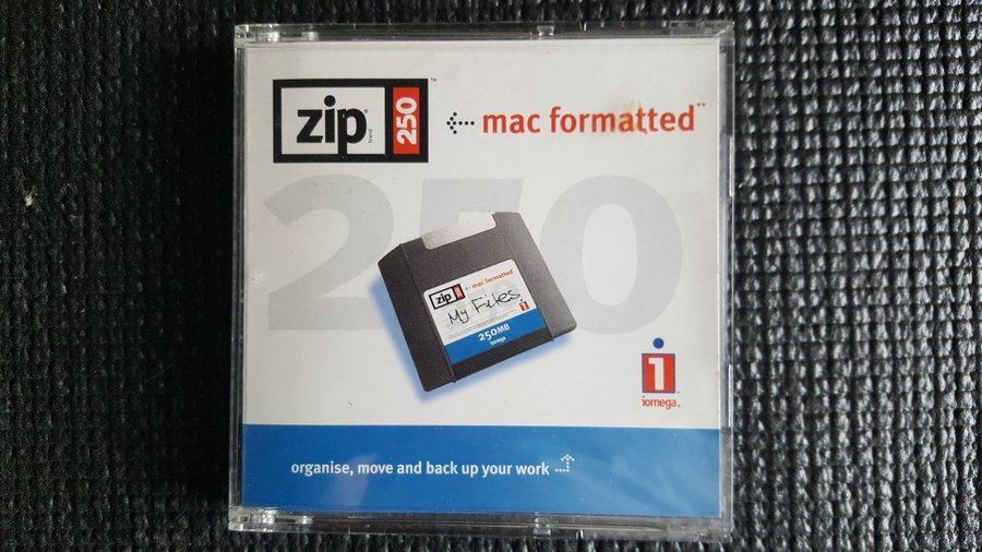 Iomega Zip 250MB Disk Mac Formaterad