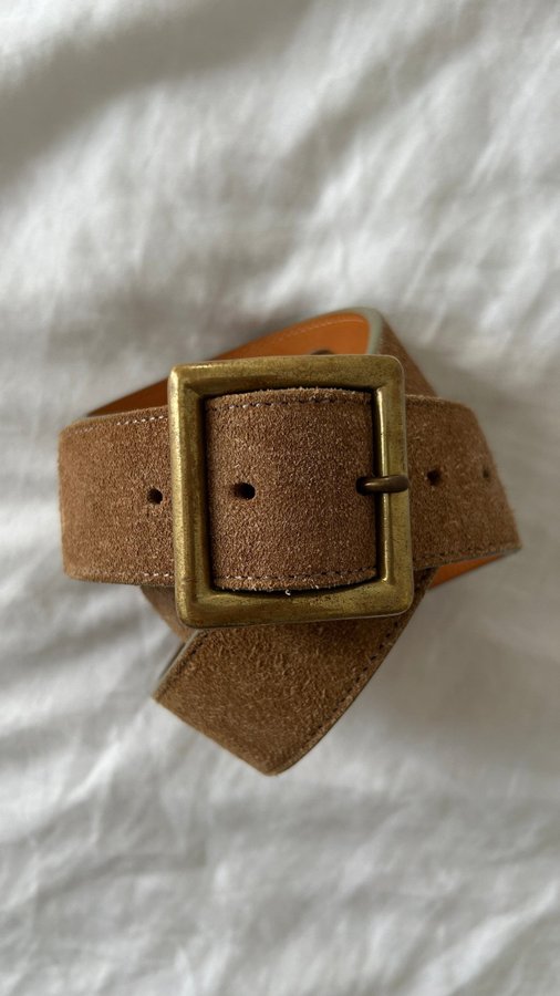 visvim  plain belt 40mm (veg suede)  W36  0118103003033