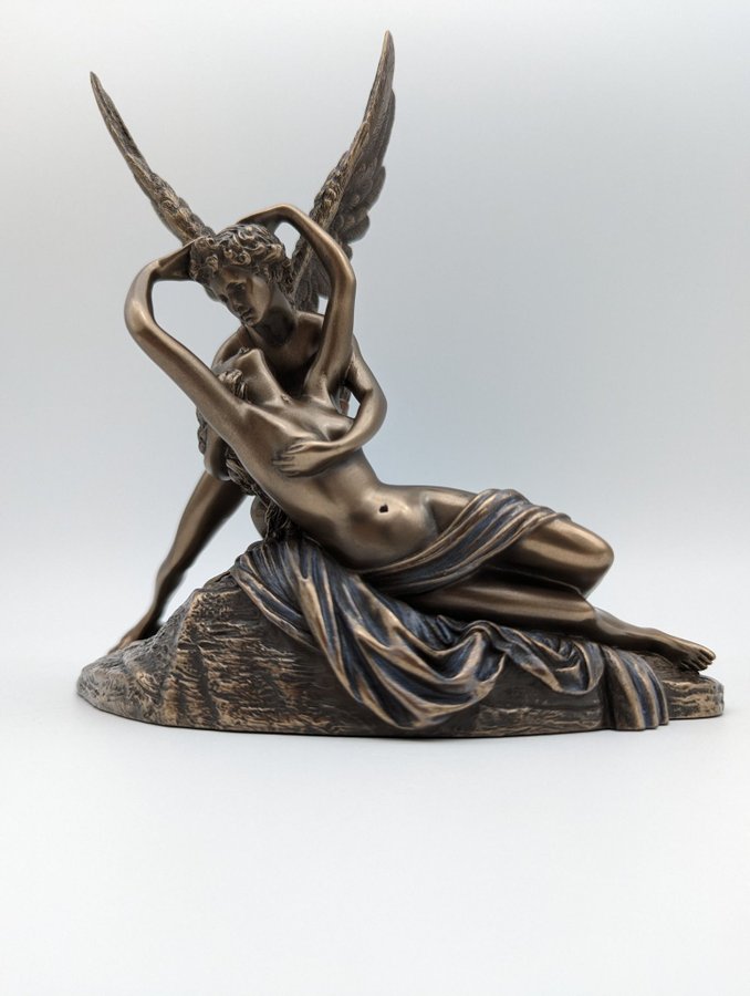 CUPID OCH PSYCHE - BRONSSTATY ( Skulptur Staty  Statyett )