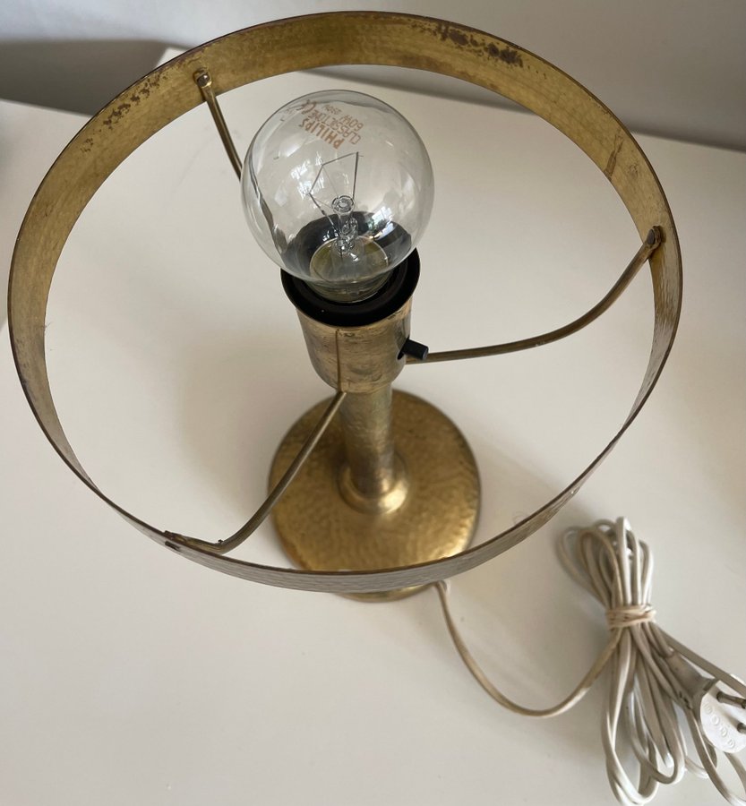 Lampa Lampfot i Mässing från Karlskrona Lampfabrik