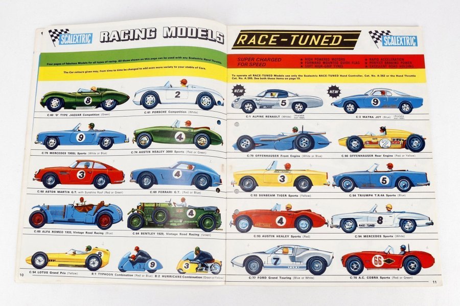 === Scalextric classic - Katalog från 1968 nionde utgåvan - med prislista ===