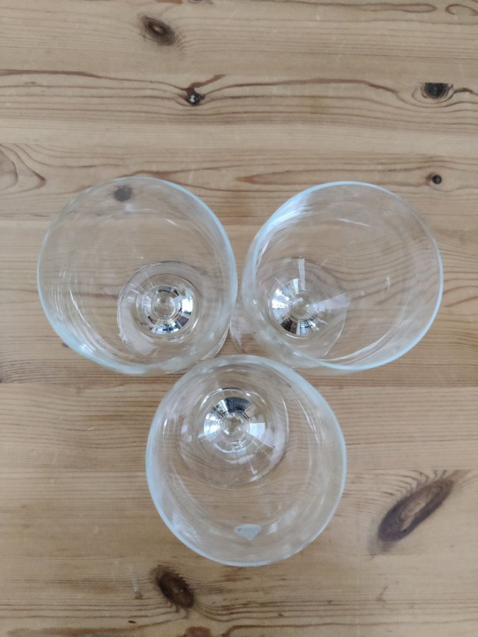 Tre-Stycken-Fina-Glas-Vinglas-RETRO-: