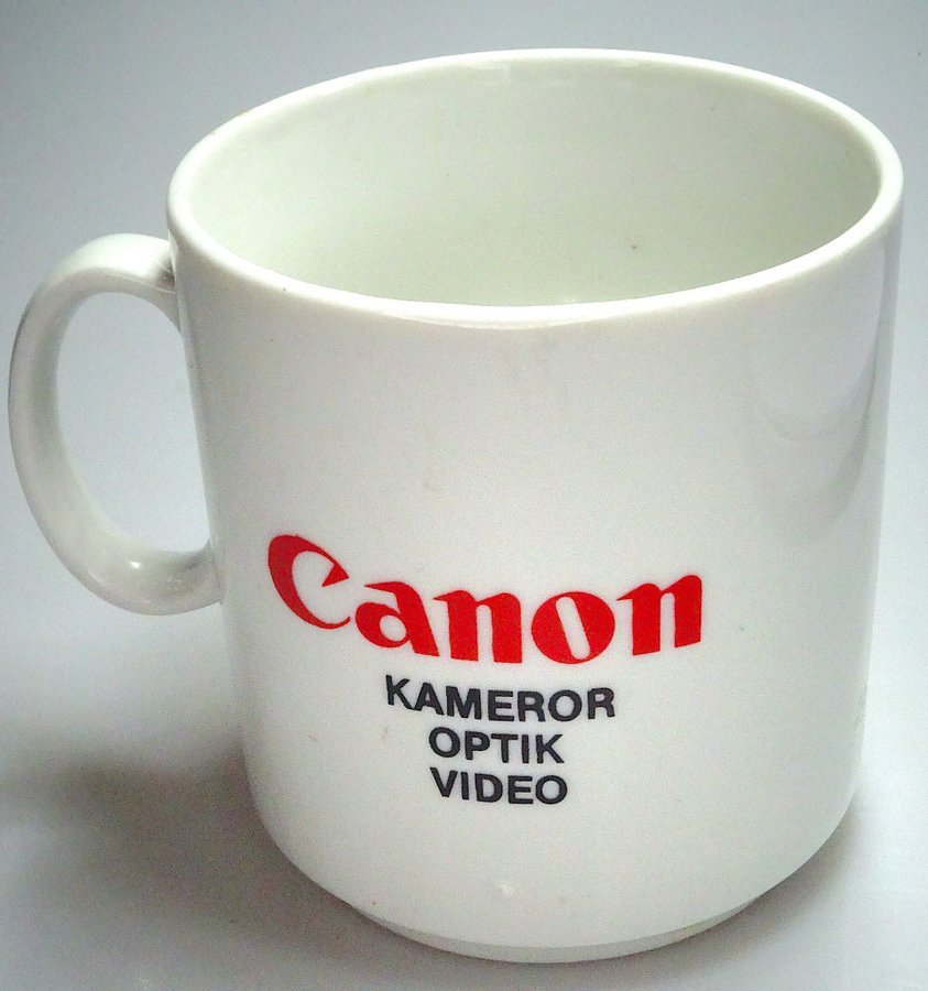 Mugg Canon med logotype Snygg kaffemugg HELT NY