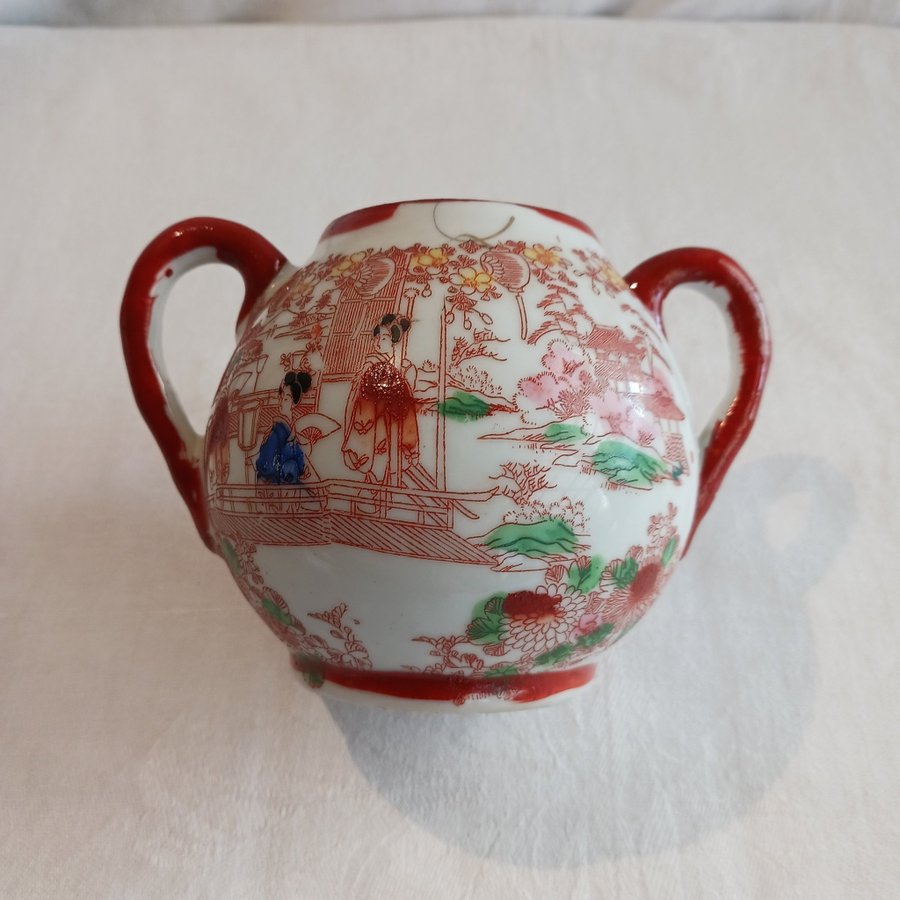 Antik Fat Chinoiserie dekor"Tehus" SJ Rathbone  Japansk Skål Dai Nippon