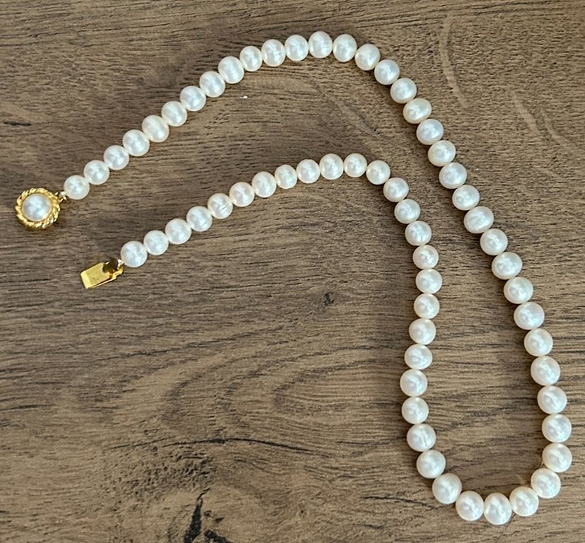 Elegant äkta pärlhalsband - Hög kvalité