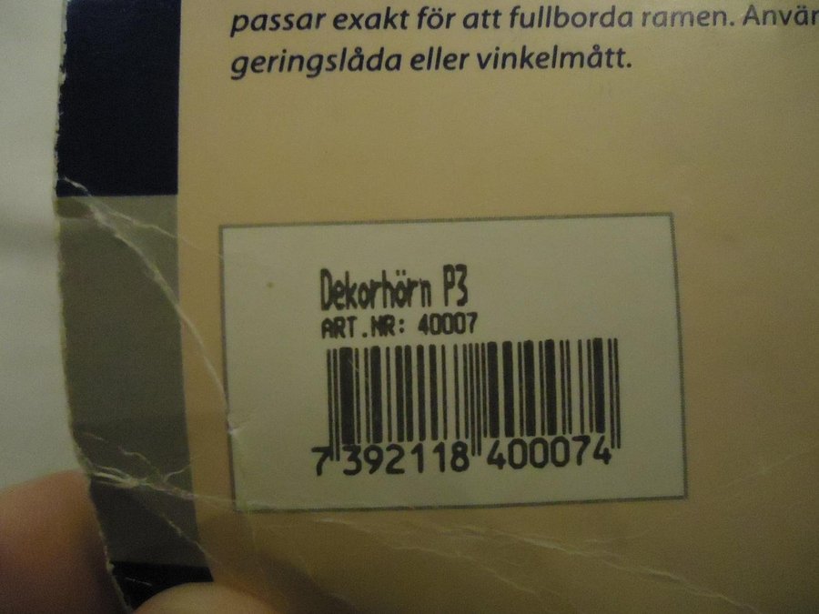 Dekor List Hörnbåge av furu trä P3 deCasa Sweden 4 st 75 cm längd