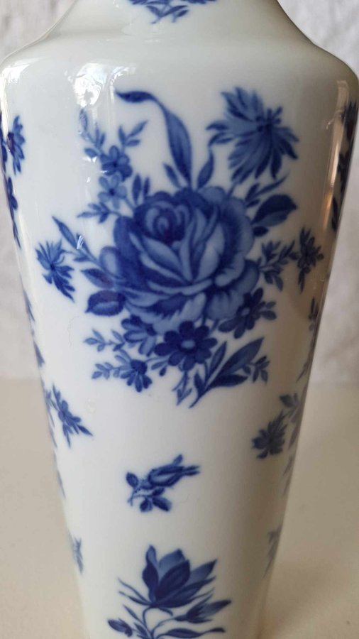 Vintage Bavaria Jaeger  Co Germany Vas med blå blommor