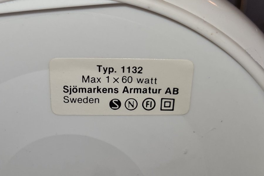 VINTAGE Gammaldags Strindbergslampa Sjömarkens Armatur AB Höjd: ca 37 cm