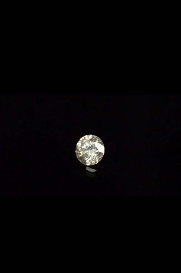 Fantastisk Fancy Gul Champange Diamant! 021 carat!! Video länk i Beskrivningen