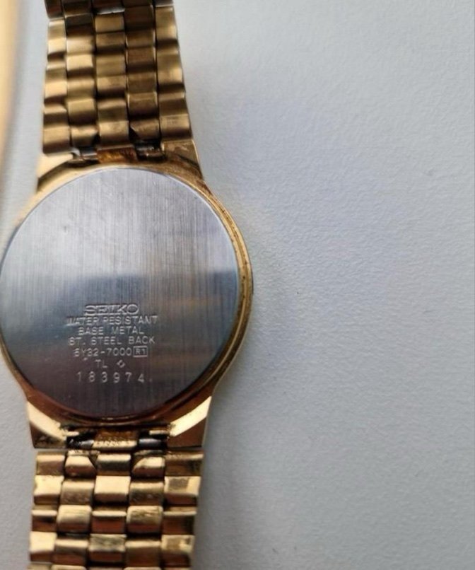 Seiko Quartz gold watch 1991