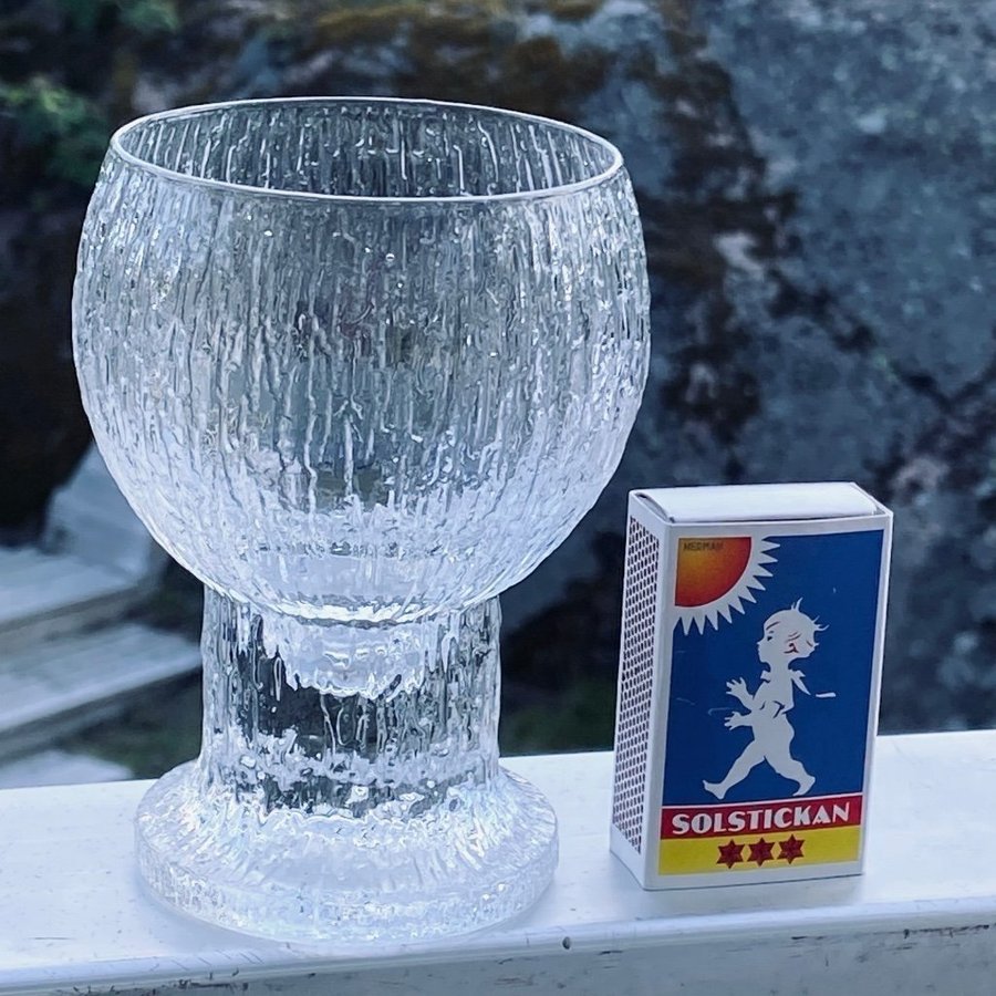 6 vinglas Iittala - Kekkerit/Timo Sarpaneva - 114 cm höga - Finland - 70/80-tal