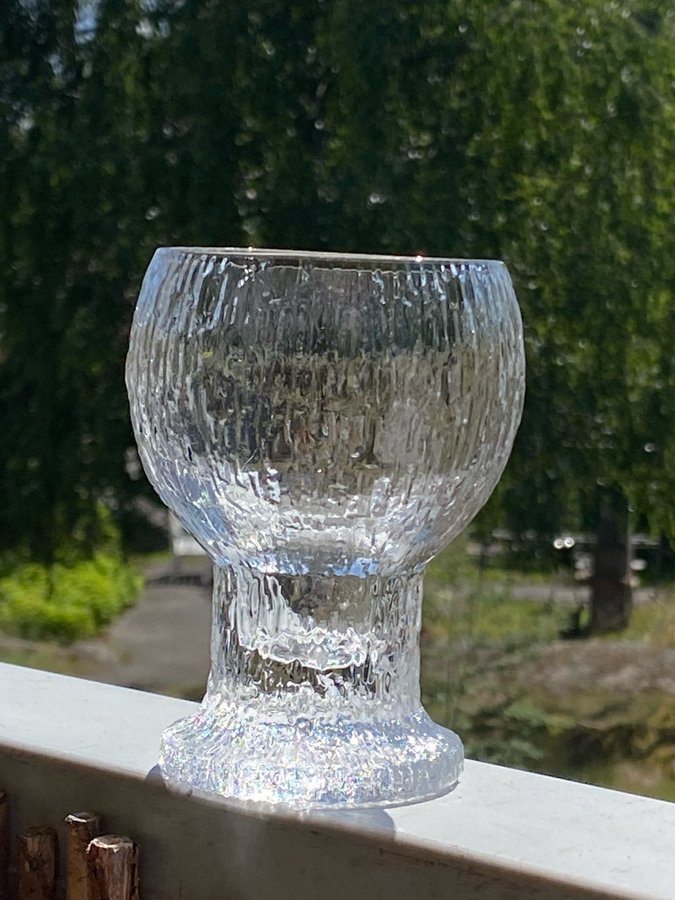 6 vinglas Iittala - Kekkerit/Timo Sarpaneva - 114 cm höga - Finland - 70/80-tal
