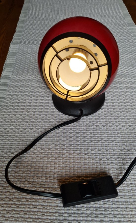 Retro Vägglampa Sänglampa Klot med magnet