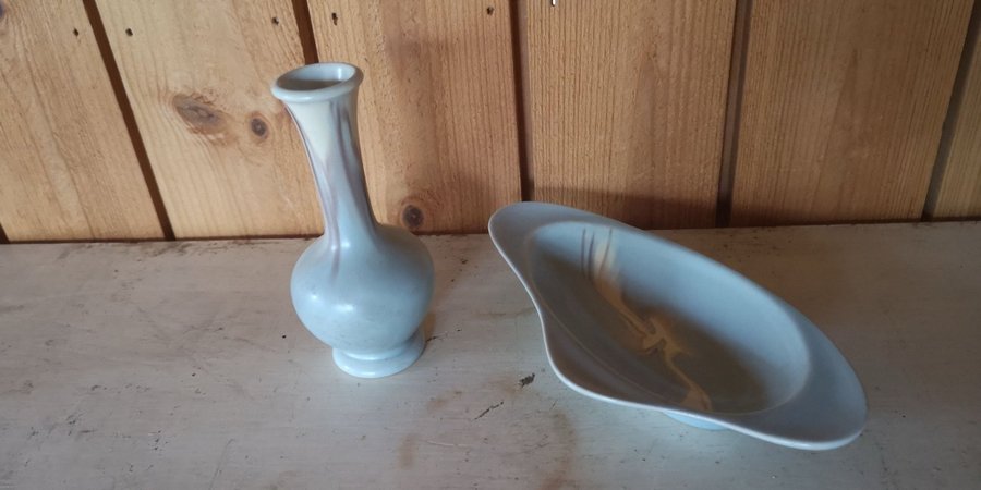 Vas och fat glaserad keramik Tyskland
