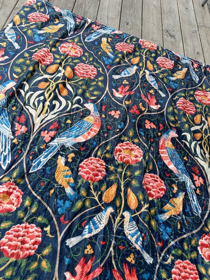 William Morris filt pläd 150x100cm inspirerande motiv