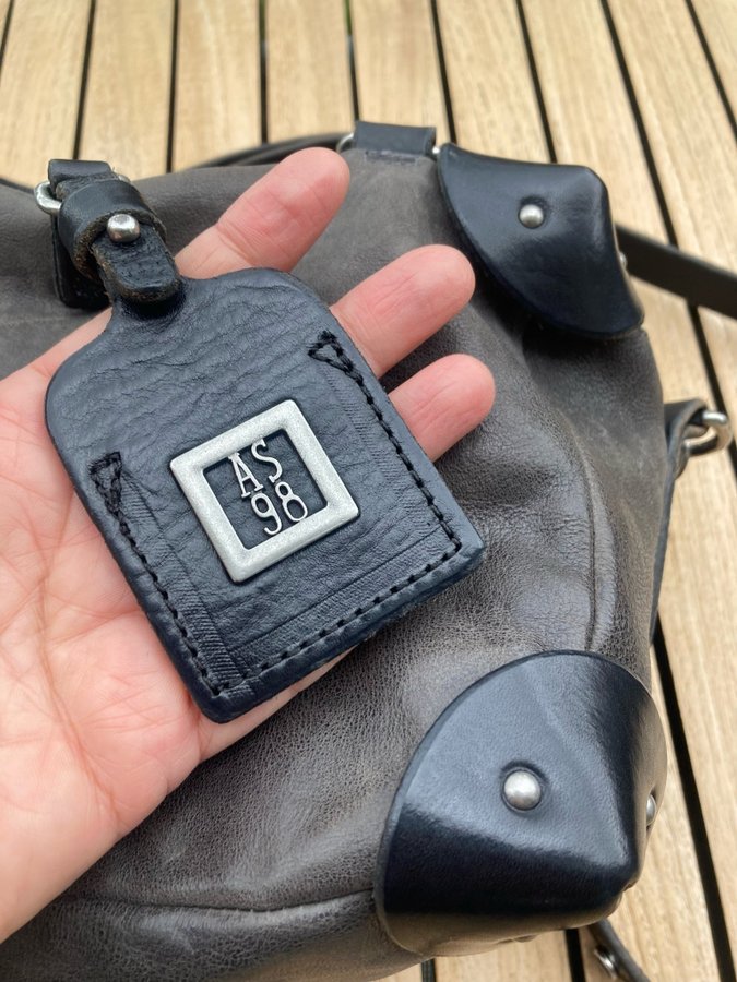 AS98 Siena bag in grey Italian quality leather
