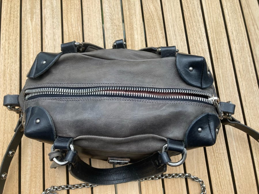 AS98 Siena bag in grey Italian quality leather